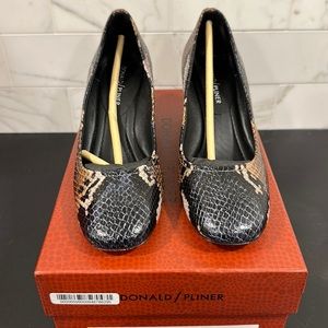 Donald Pliner Snake Print Pumps